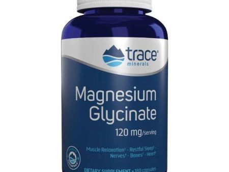 Trace Minerals Magnesium Glycinate - 180 caps Hot on Sale