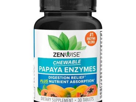 Zenwise Chewable Papaya Enzymes - 30 tablets For Cheap