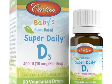 Carlson Labs Baby s Plant-Based Super Daily D3, 400 IU - 254 ml on Sale