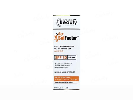 SolFactor Silicon Ultra Matte Sunscreen Gel SPF 50 PA+++ Sale