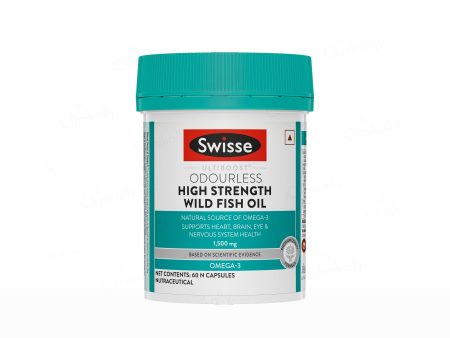 Swisse Ultiboost Odourless High Strength Omega-3 1500mg Wild Fish Oil Capsule Online Sale