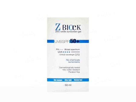 Z Block Zinc Oxide Sunscreen Gel SPF 50+ PA+++ Fashion