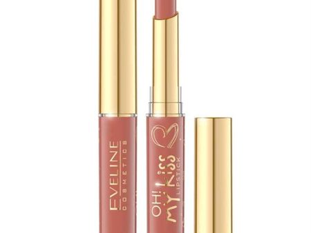 Eveline Cosmetics Oh My Kiss Color & Care Lipstick - 08 Hot on Sale