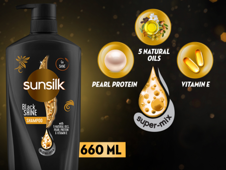 Sunsilk Black Shine Shampoo - 660ML Online Hot Sale