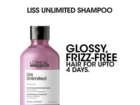 Loreal Professionnel Serie Expert Liss Unlimited Shampoo - 300ml - For Frizzy Hair & Straightened Hair Online