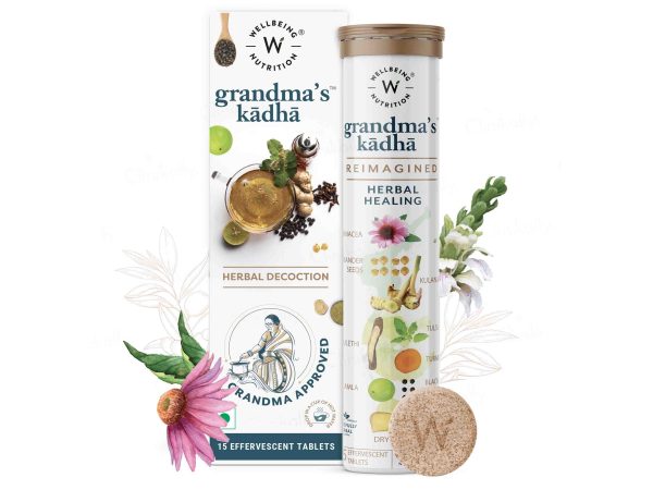 Wellbeing Nutrition Grandma s Kadha Herbal Tablet For Discount