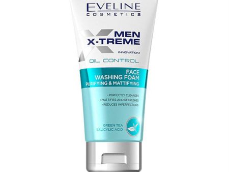 Eveline Cosmetics Men X-Treme Face Washing Foam (Purifying & Mattifying) - 150ml Hot on Sale