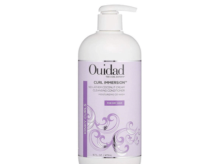 Ouidad Curl Immersion No-Lather Coconut Cream Cleansing Conditioner - 475ml Online now