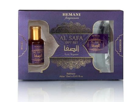 Al Safa Gift Set 2in1 - Attar & Bakhoor Discount