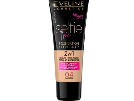 Eveline Cosmetics Selfie Time Foundation & Concealer 04 Natural - 30ml Discount